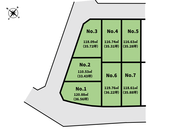 【No.1-建売物件建設予定地】with